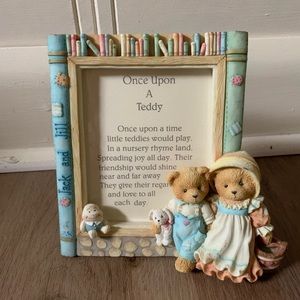 Cherished Teddies Jack & Jill Nursery Rhyme photo frame